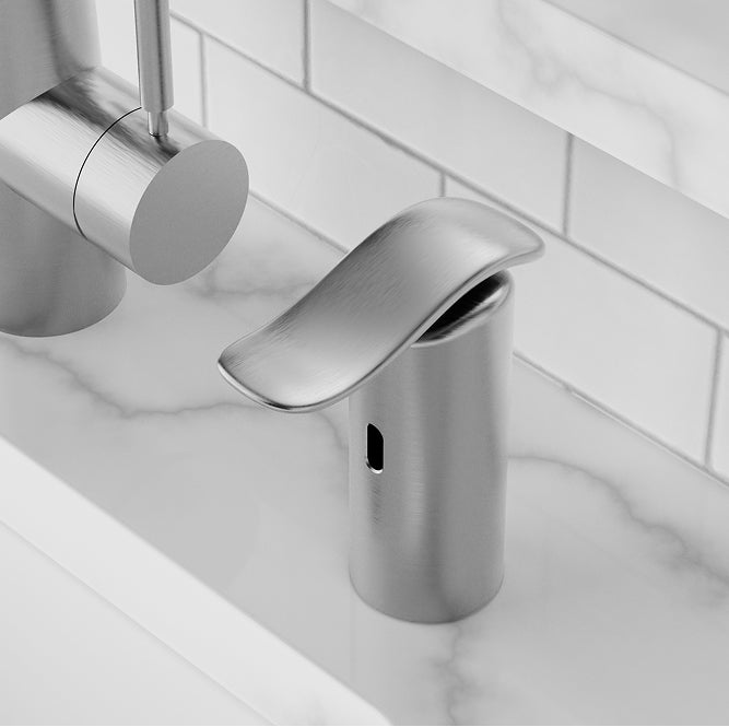 brushed stainless steel