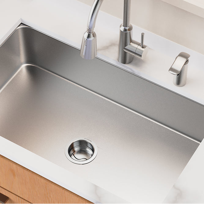 brushed stainless steel
